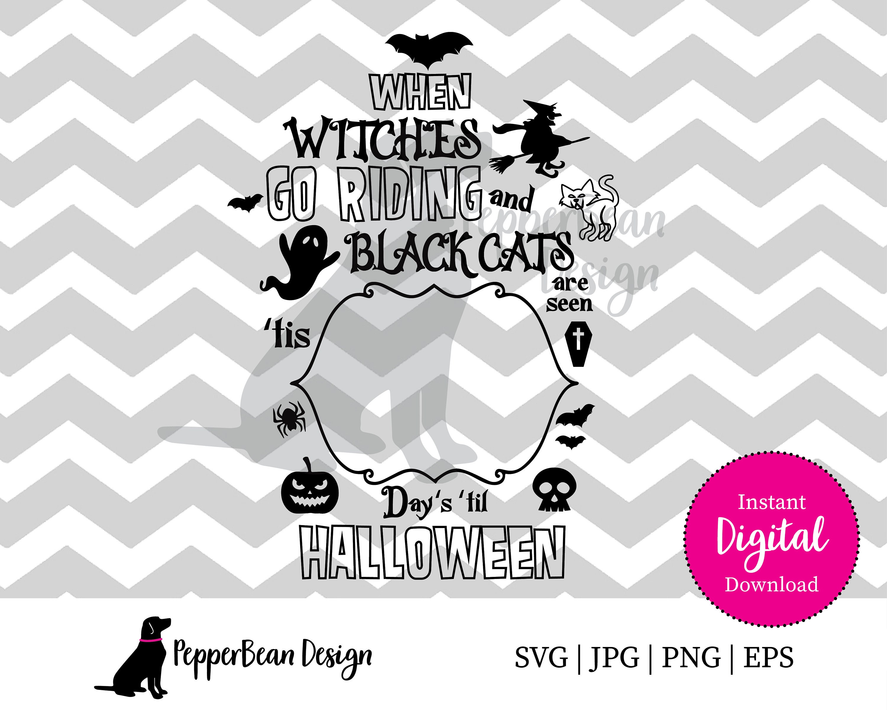 Halloween Countdown SVG File - Etsy