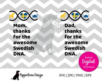 Thanks (Mom/Dad) for the Swedish DNA SVG File