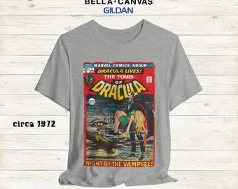 Tomb of Dracula Comic T Shirt Custom Horror Shirt Vintage Tomb of Dracula Shirt Gory T Shirt Horror T Shirt Vintage Vampire Dracula T Shirt