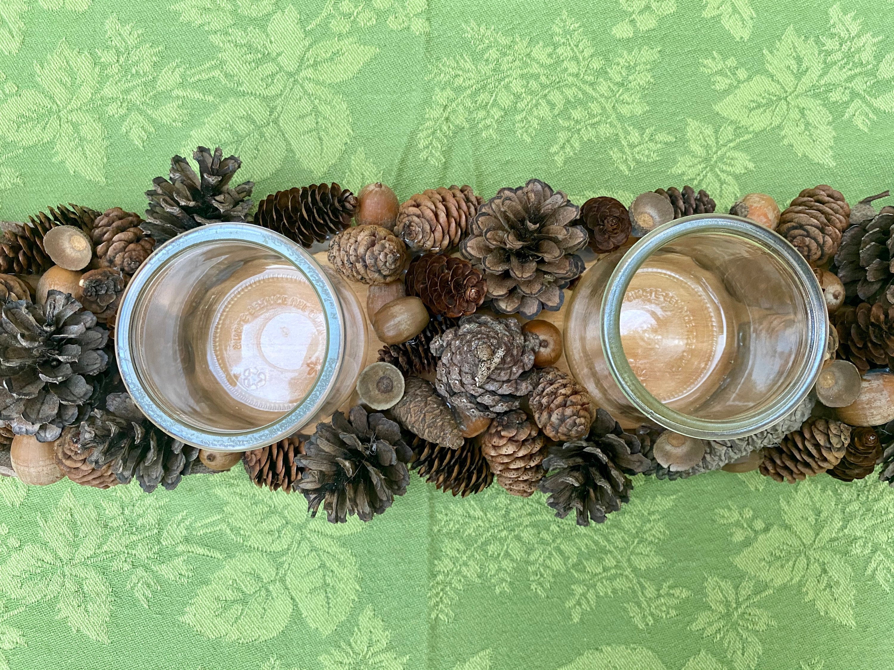 Pine Cone Candle Holder Etsy