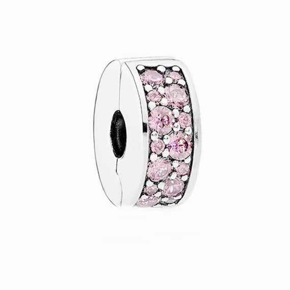 Pandora pink crystal deals charm