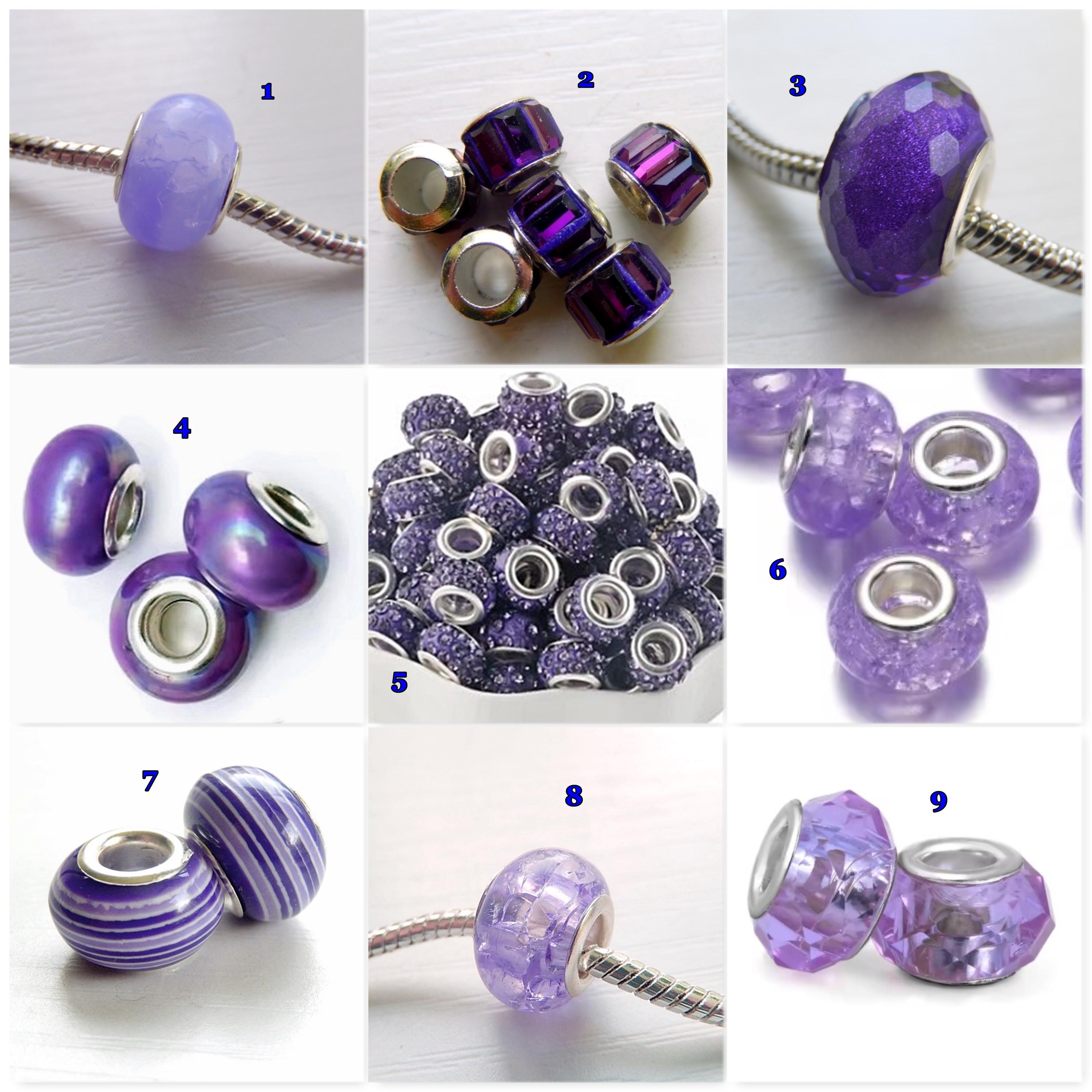 Purple Pandora Murano Glass Earrings Retired Pandora Captivating