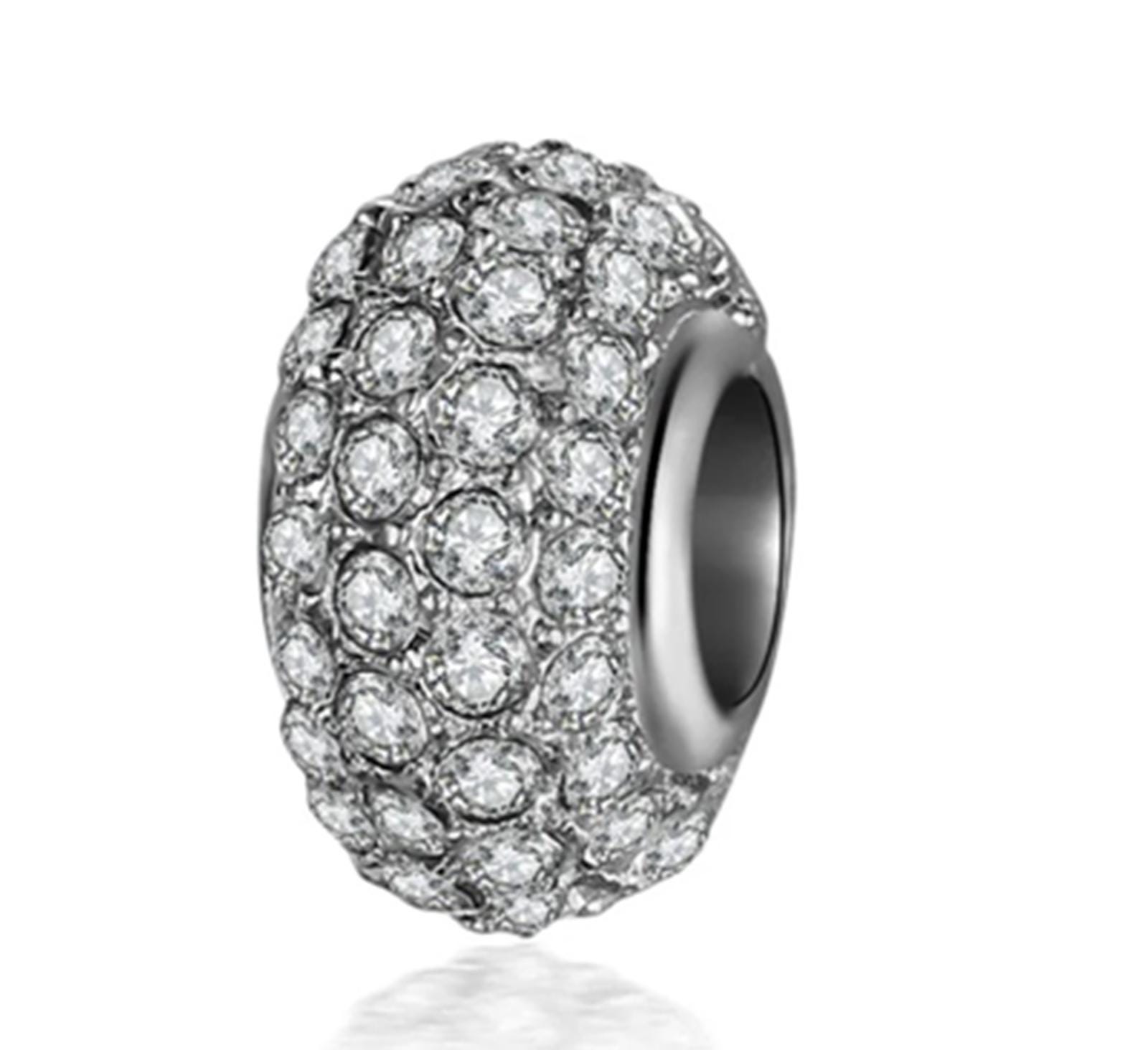 European Brother Charm Spacer Bead - Fits Pandora, Chamilia & Other Snake Chain Bracelets