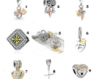 Pandora Cross Charm - Etsy