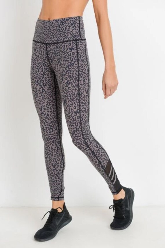 Leopard Print Mesh Leggings | Etsy Ireland