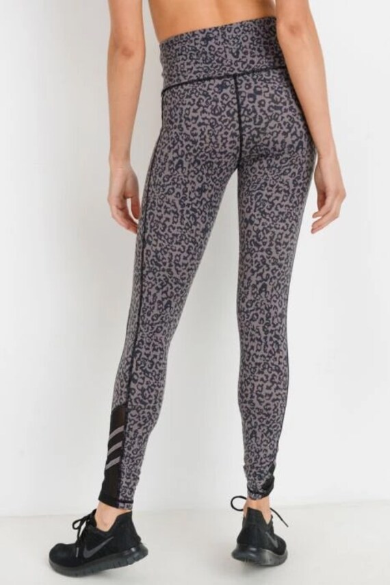 Leopard Print Mesh Leggings | Etsy Ireland