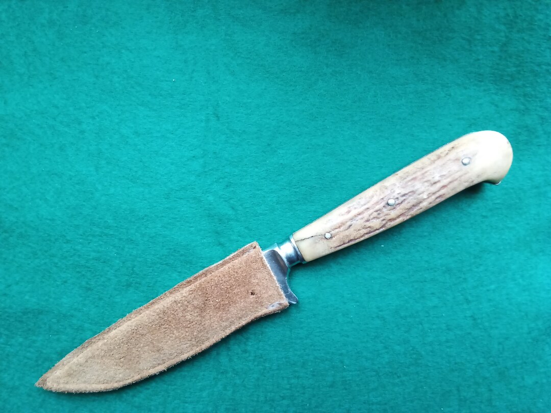 Vintage German Hunting Knife and Soft Sheath Etsy