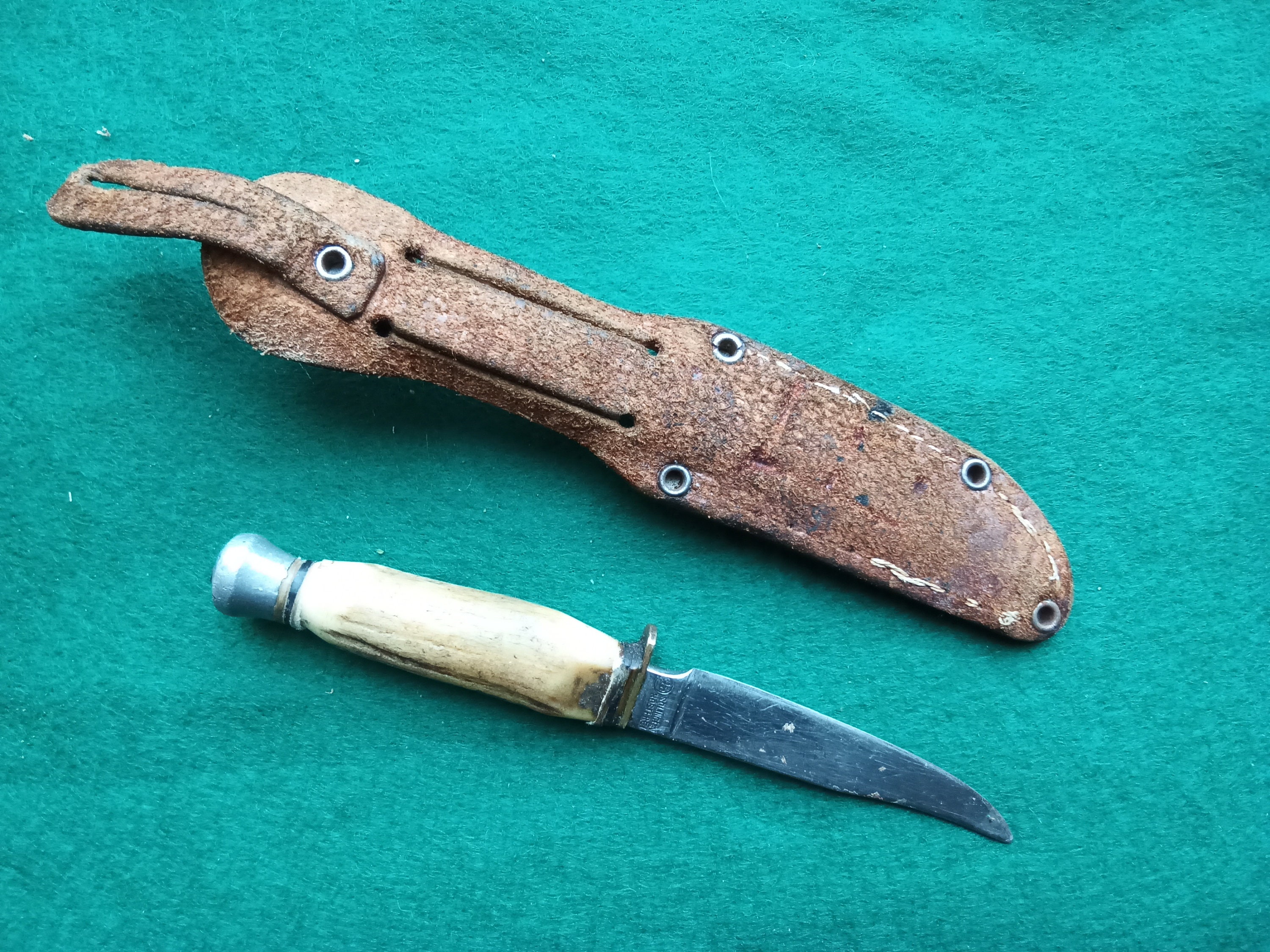 Vintage Miniature Hunting Knife and Sheath Etsy