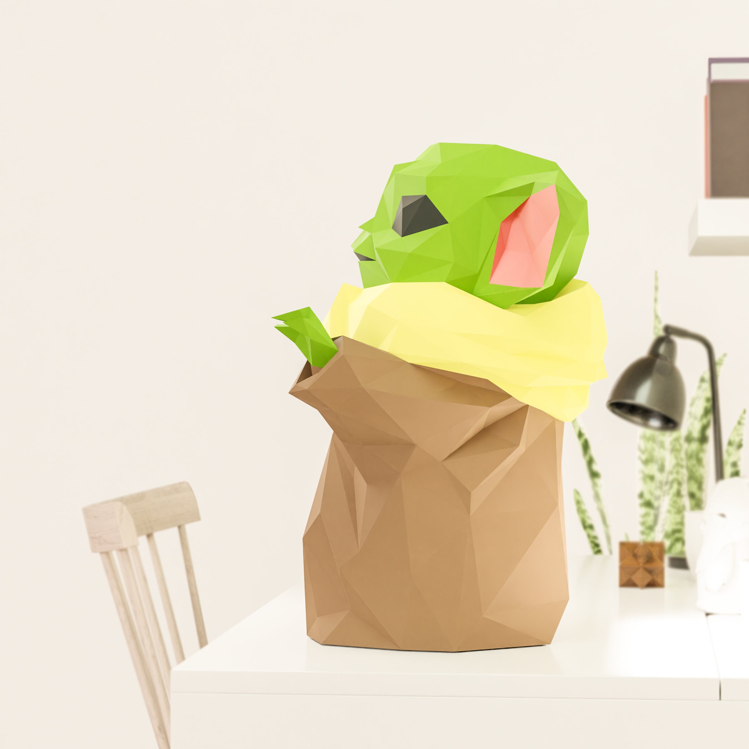 Baby Yoda Star Wars papercraft Origami DIY paper craft Etsy