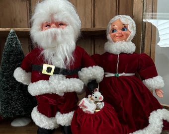 Vintage Apple Whimseys Lita Gates Mrs Claus Christmas Bear Dried