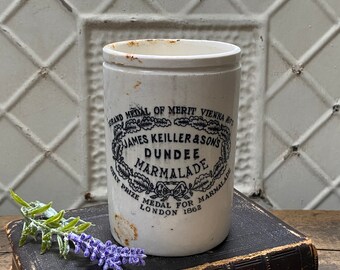 Mushroom Soup Hartley /& Jones New York Vintage Style BLACK PRINT 12 Ib Jar Preserve Jar Keillers Dundee Marmalade