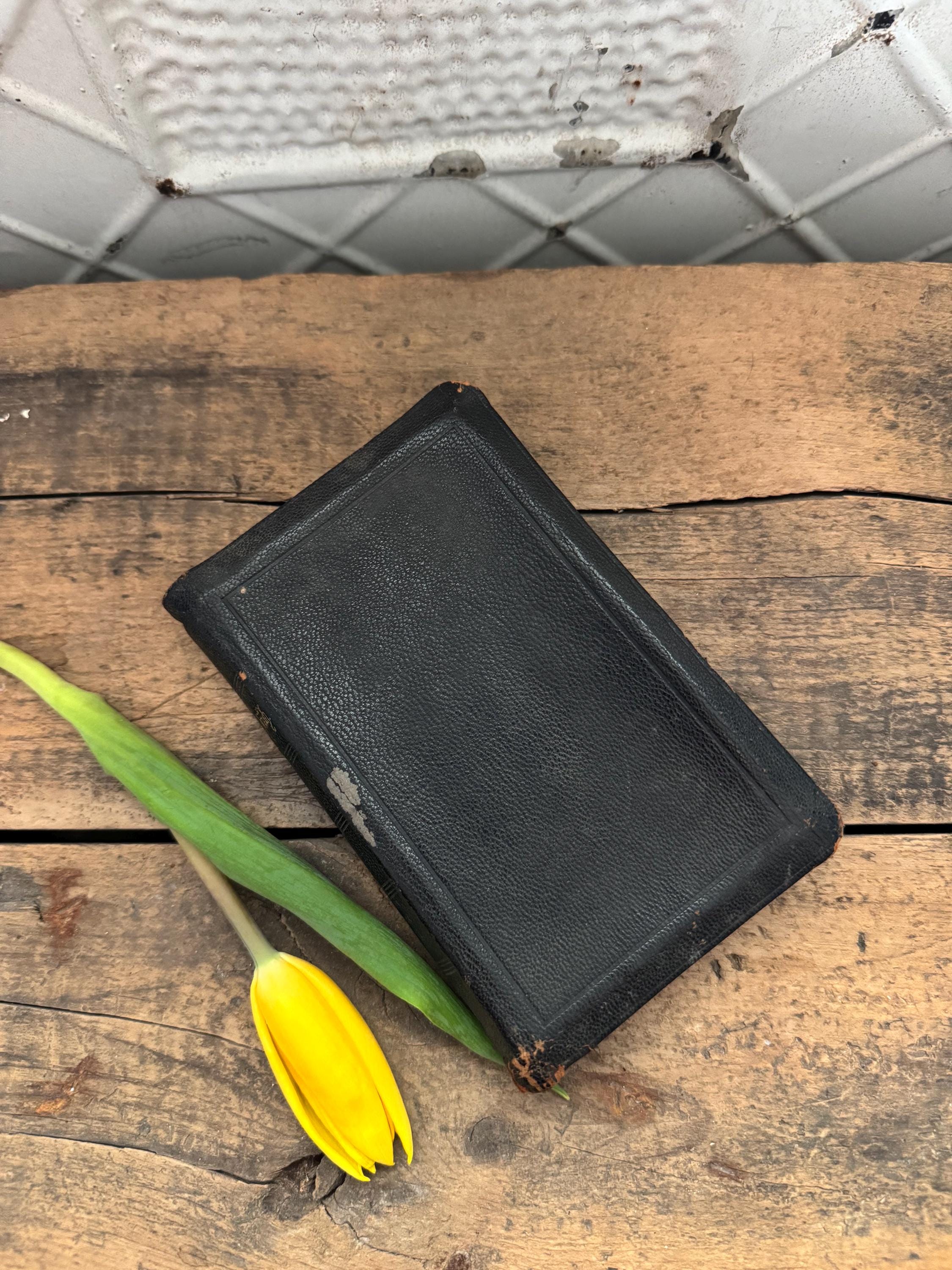 Antique German Worship Hymnal/Bible, c. 1911, Library Decor, Religious Gift, Biblical Book, Bible Collection
