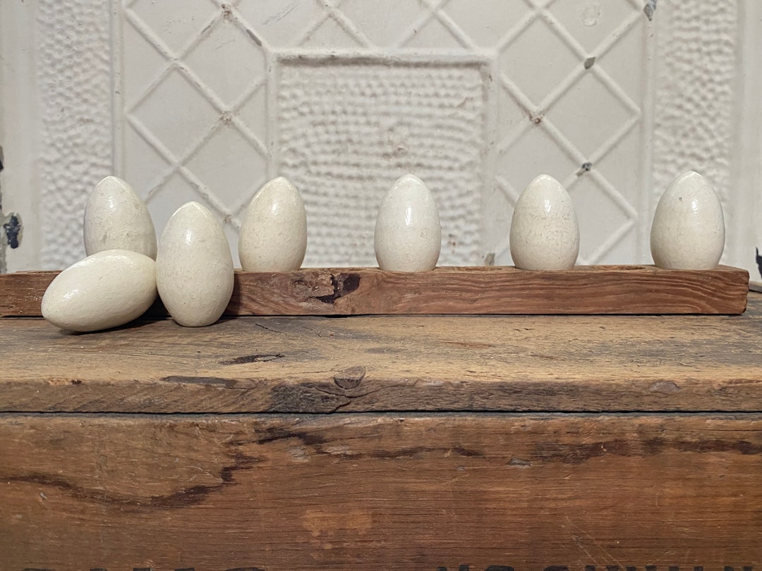 Vintage Wooden Egg Rack, Primitive Egg Holder, Rustic Farmhouse ...