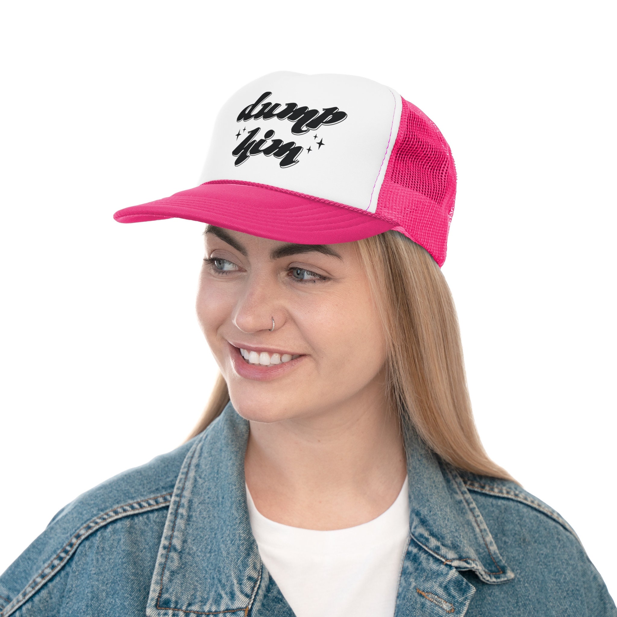 Dump Him Trucker Hat, Feminist Activist Wear - Etsy display picture 2