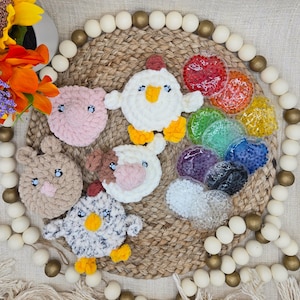 Farm animal boo boo buddies with reusable ice pack, Reusable boo boo buddy, Childs ice pack