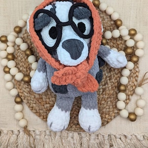 Muffin inspired granny plush, Crochet dog plush