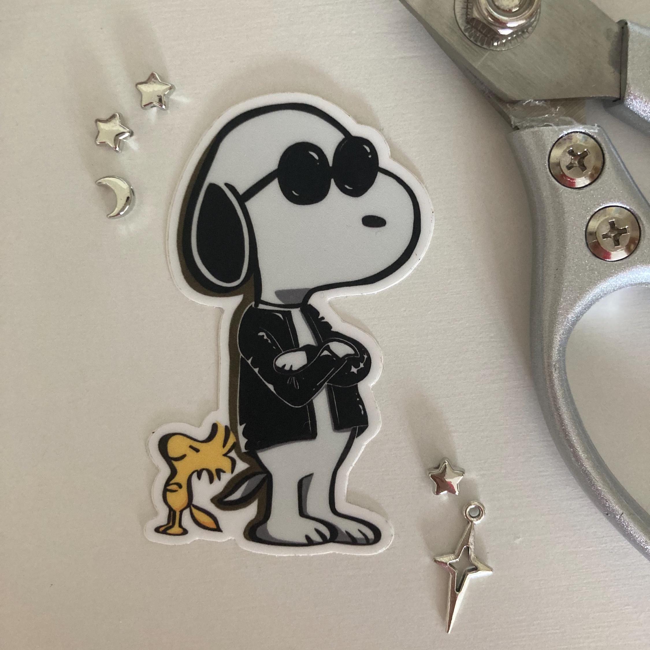 Joe Cool Snoopy Sticker - Glossy Die-cut Sticker Decal - Etsy