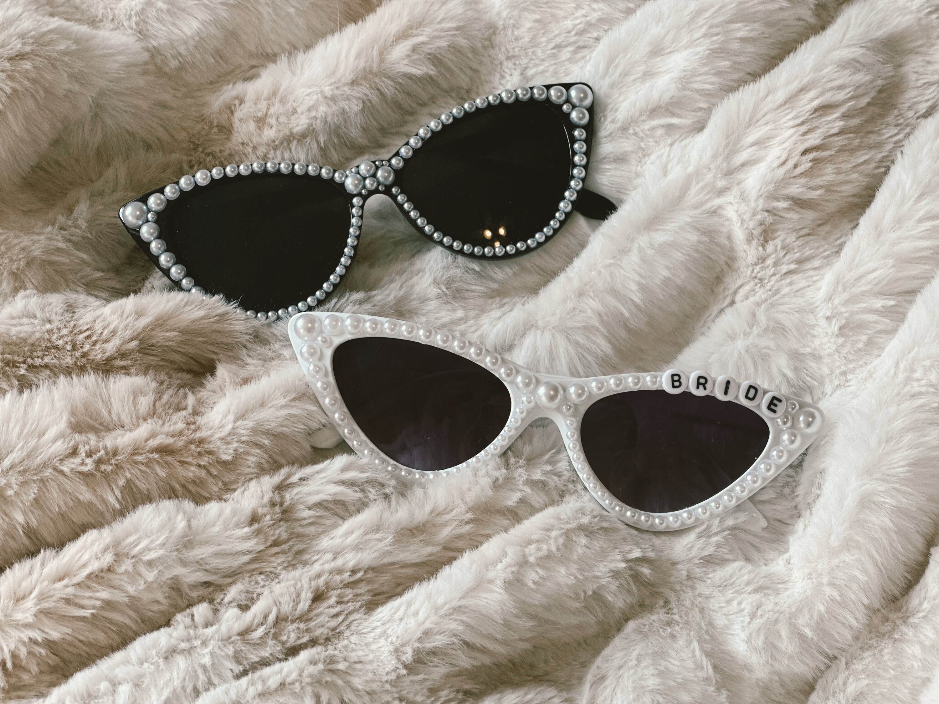 Bachelorette/bride/festival Pearl Embellished Sunglasses 