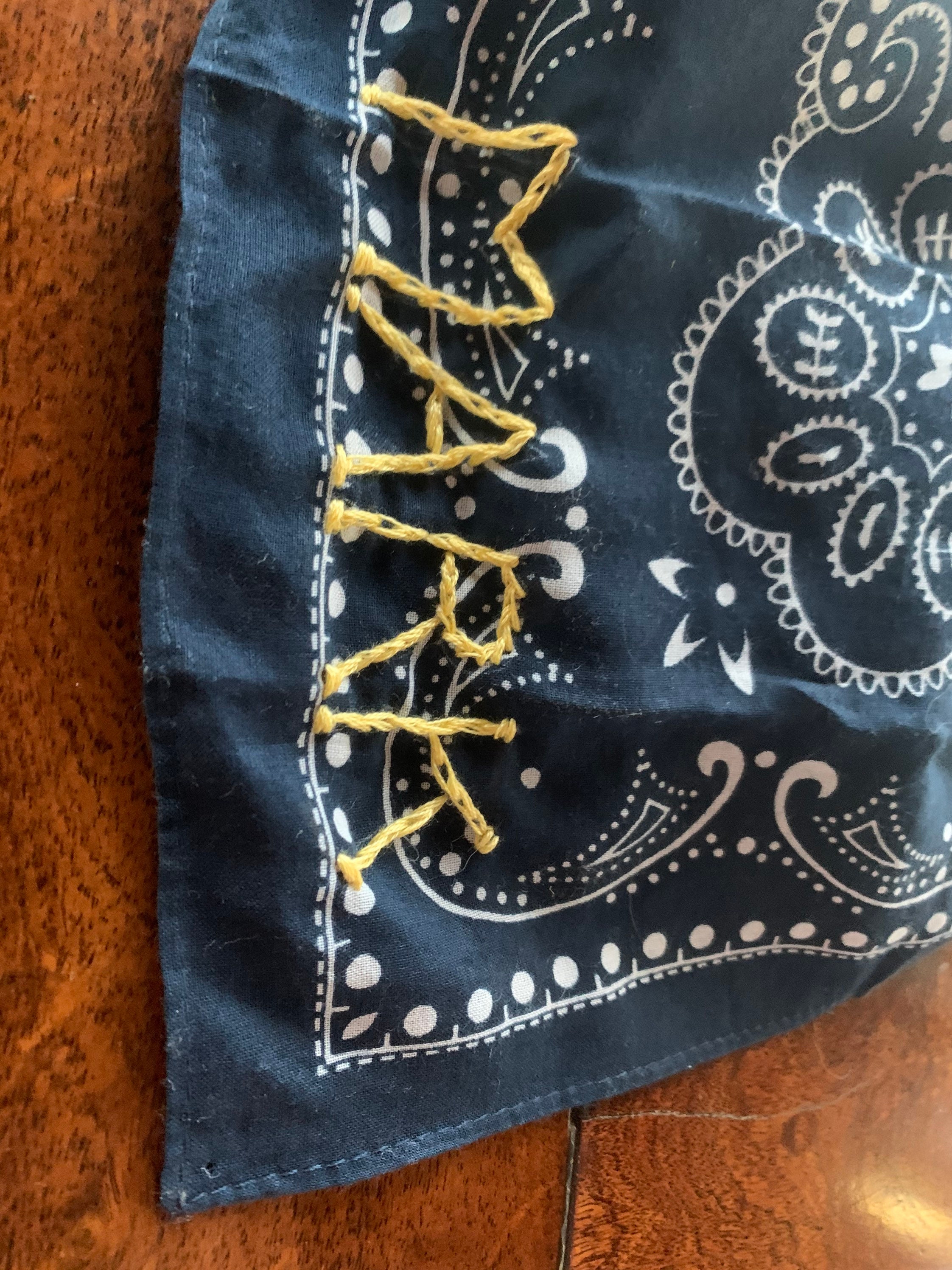 Embroidered name bandana group gift multiple colors and Etsy