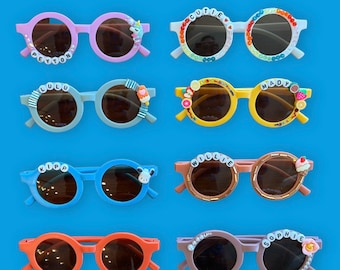 Gafas de sol personalizadas para niños, Gafas de sol coloridas personalizadas para niños, Regalos para fiestas de cumpleaños