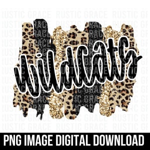 Wildcats Png Wildcat Png  Png for Sublimation Leopard Print Png Png Design Digital Png Wildcats Sublimation Design Instant Download
