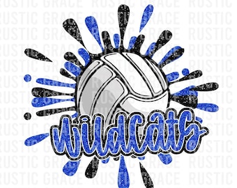 Wildcats PNG Wildcats volleyball Wildcats Shirt PNG Volleyball PNG Wildcat Game Day Png School Mascot Png sublimation wildcats mascot