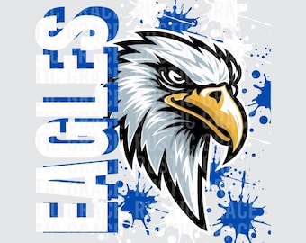 Aigles PNG téléchargement numérique aigle mascotte png aigles football sublimation png acclamations fichier png esprit de l'école png game day png conception numérique png