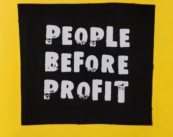 People before profit punk patches-Patches for jackets-Patch-Punk clothing-Lgbtq patches-Punk accessories-Antifa patches-feminist patch