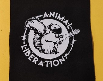 animal liberation Squirrel ALF punk patches-Patches for jackets-Patch-Punk clothing-Lgbtq patches-Punk accessories-Antifa patches