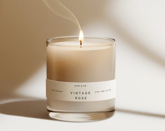 Minimalist Candle Label Template, Editable Horizontal & Vertical (Digital Download)
