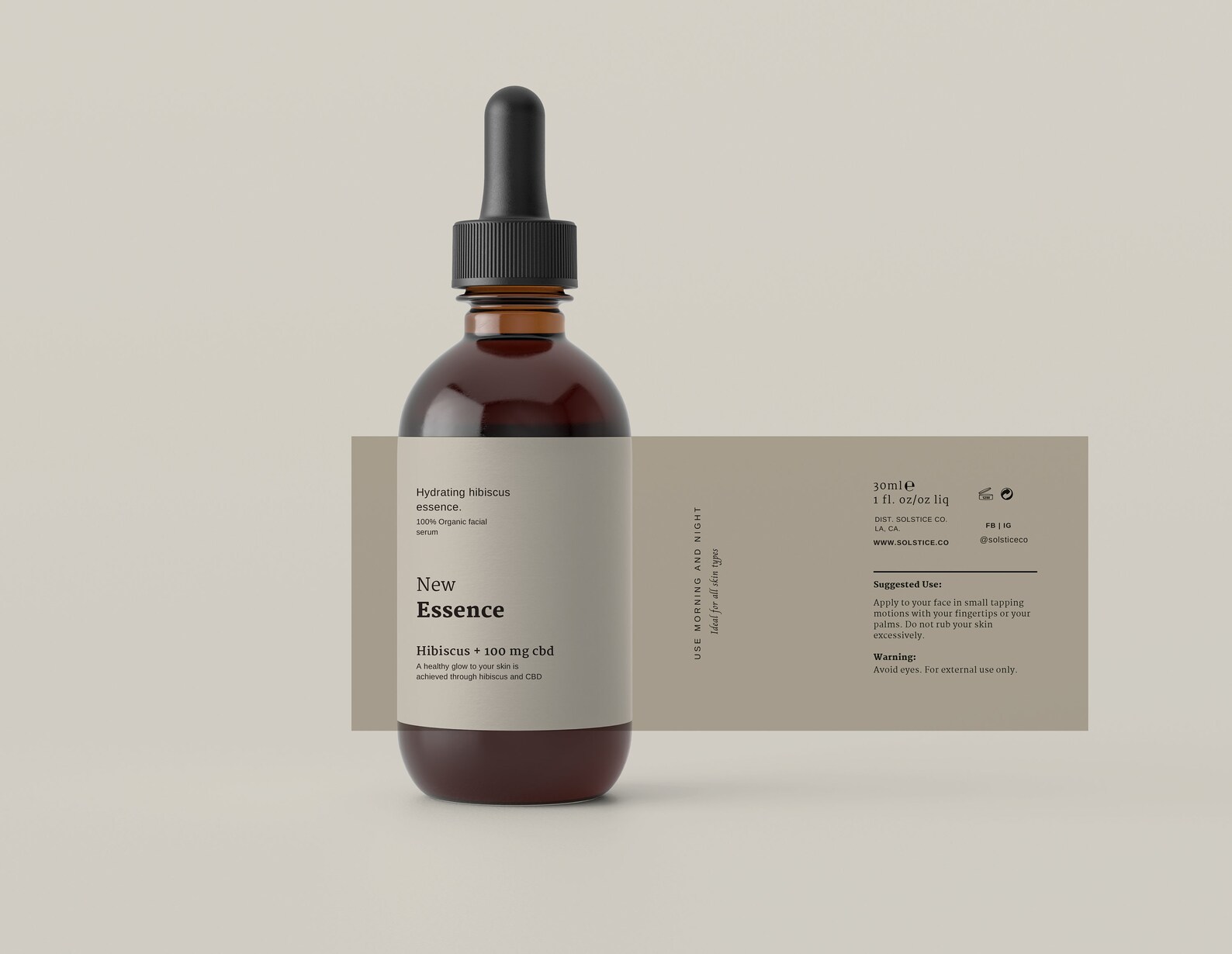 1 Oz Editable Dropper Bottle Label Template, Printable 2 Oz Label ...