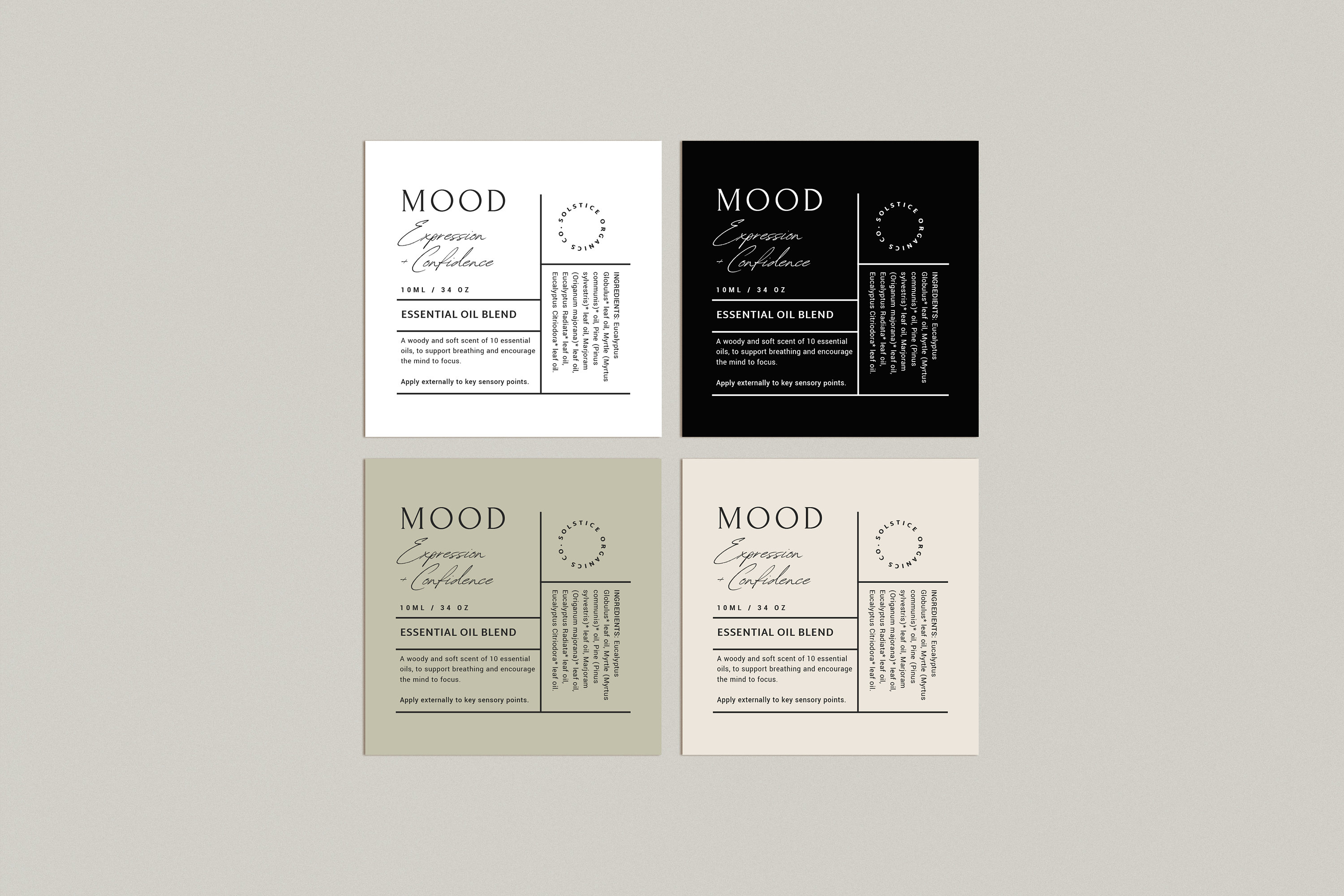 10ml Roller Label Template Essential Oil Blend Roll-on Label - Etsy