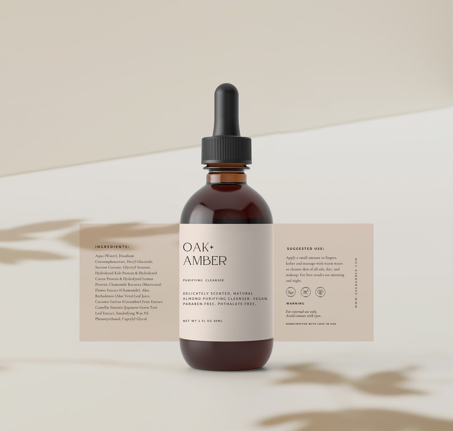 1 Oz Editable Dropper Bottle Label Template, Printable 2 Oz Label ...