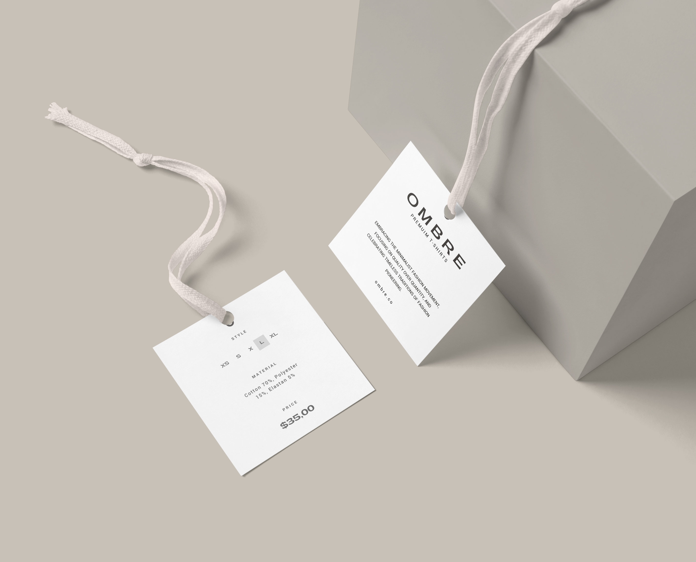 Editable Hang Tag Template DIY Square Hang Tags Minimalist Hang Tag ...