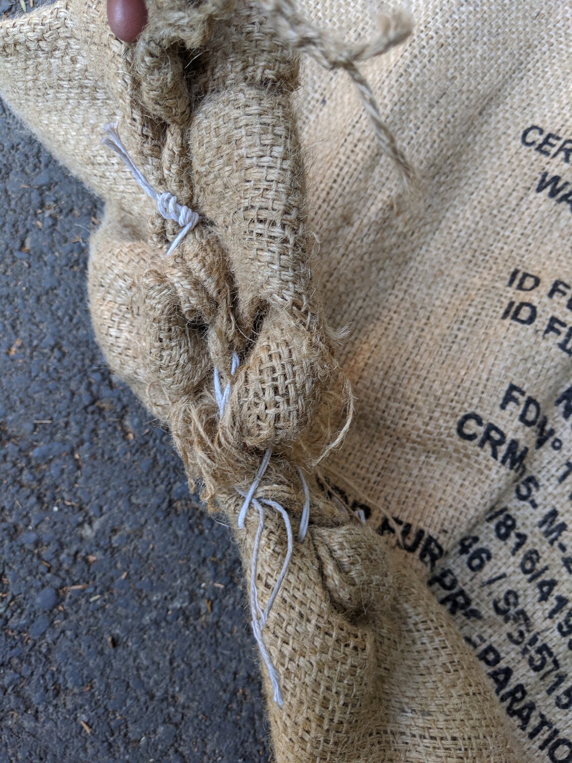 Set of 3 Burlap Sacks for General Use Etsy