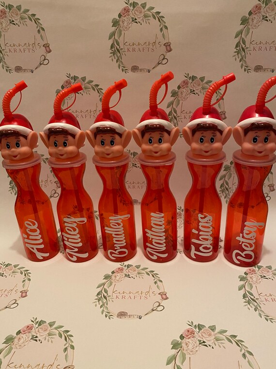 Personalised Elf Bottles Etsy