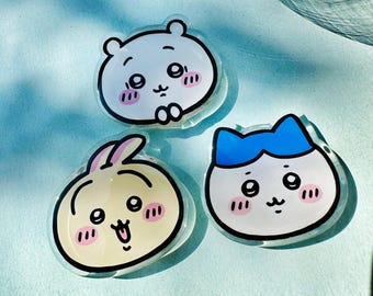 Chiikawa Phone Grip Accessory | Usagi Hachiware Charm Kindle Stand