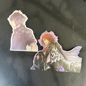Noctis Ardyn Metallic Sticker Peeker Decal Vinyl Waterproof, Final Fantasy XV, FF15 Playstation Ignis Prompto Gladiolus Vincent Laptop