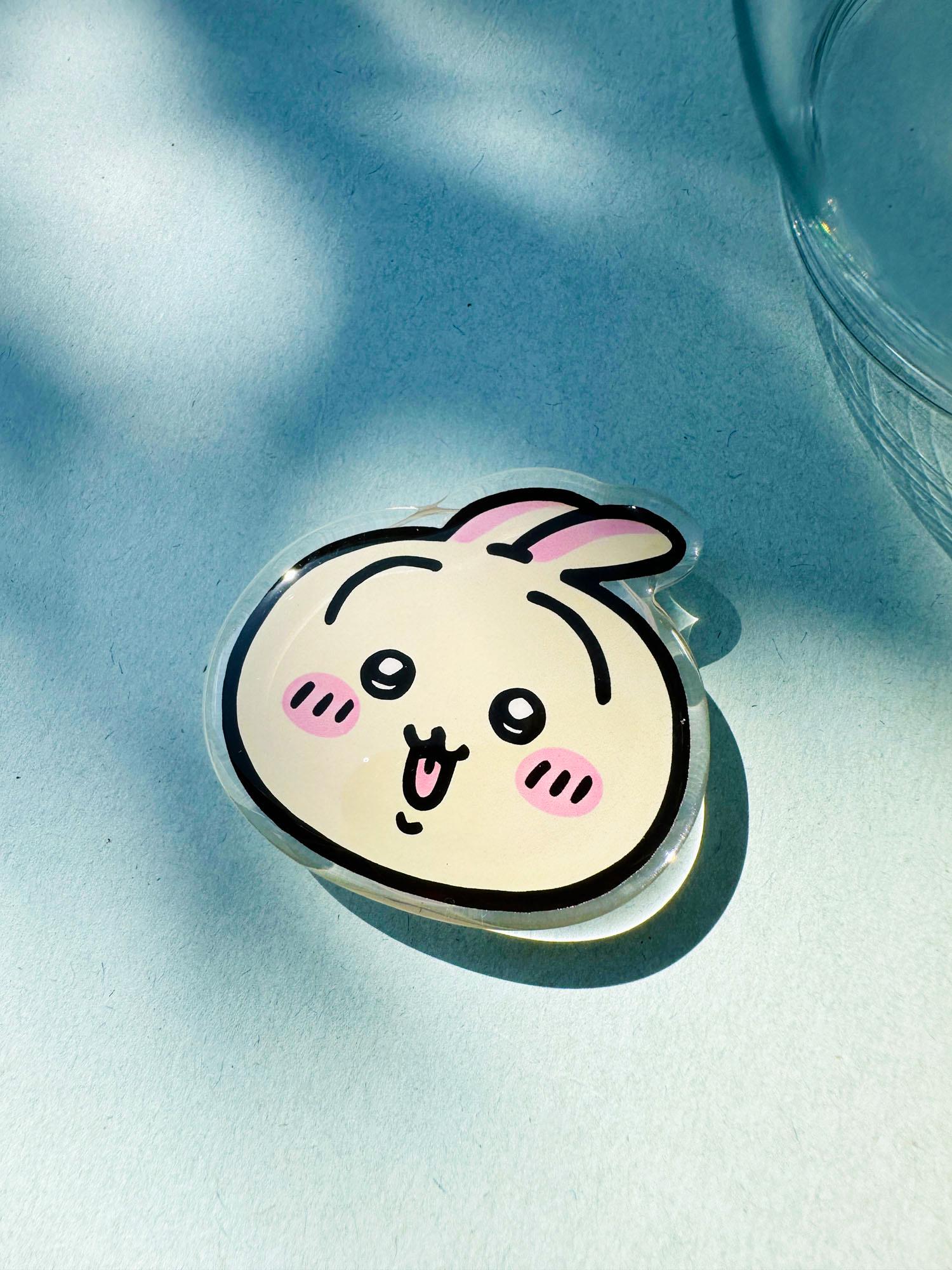 Chiikawa Phone Grip Accessory | Usagi Hachiware Charm Kindle Stand