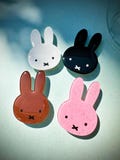 Miffy Phone Grip Accessory | Bunny Rabbit Charm Kindle Stand, Accessory, Holder, Kawaii Animal Cute