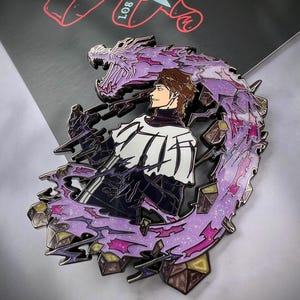 Aiz Samurai Ninja Anime Warrior Pin de esmalte duro, Zangetsu Black Isshin Masaki Soul Manga