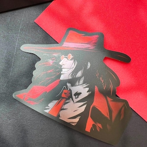 Pegatina metálica definitiva de HELLSING, Alucard, Anime Manga, Alexander Anderson, Vampiro, Casull, Jackal, Seras, Victoria, Integra