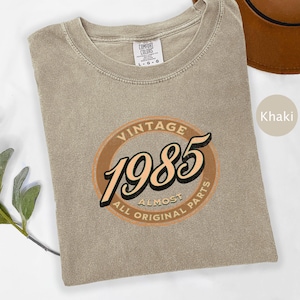 40th Birthday Shirt, Vintage 1985 Almost All Original Parts T-Shirt, Retro 1985 Birthday Gift, Forty Birthday Tee, Funny Birthday Present