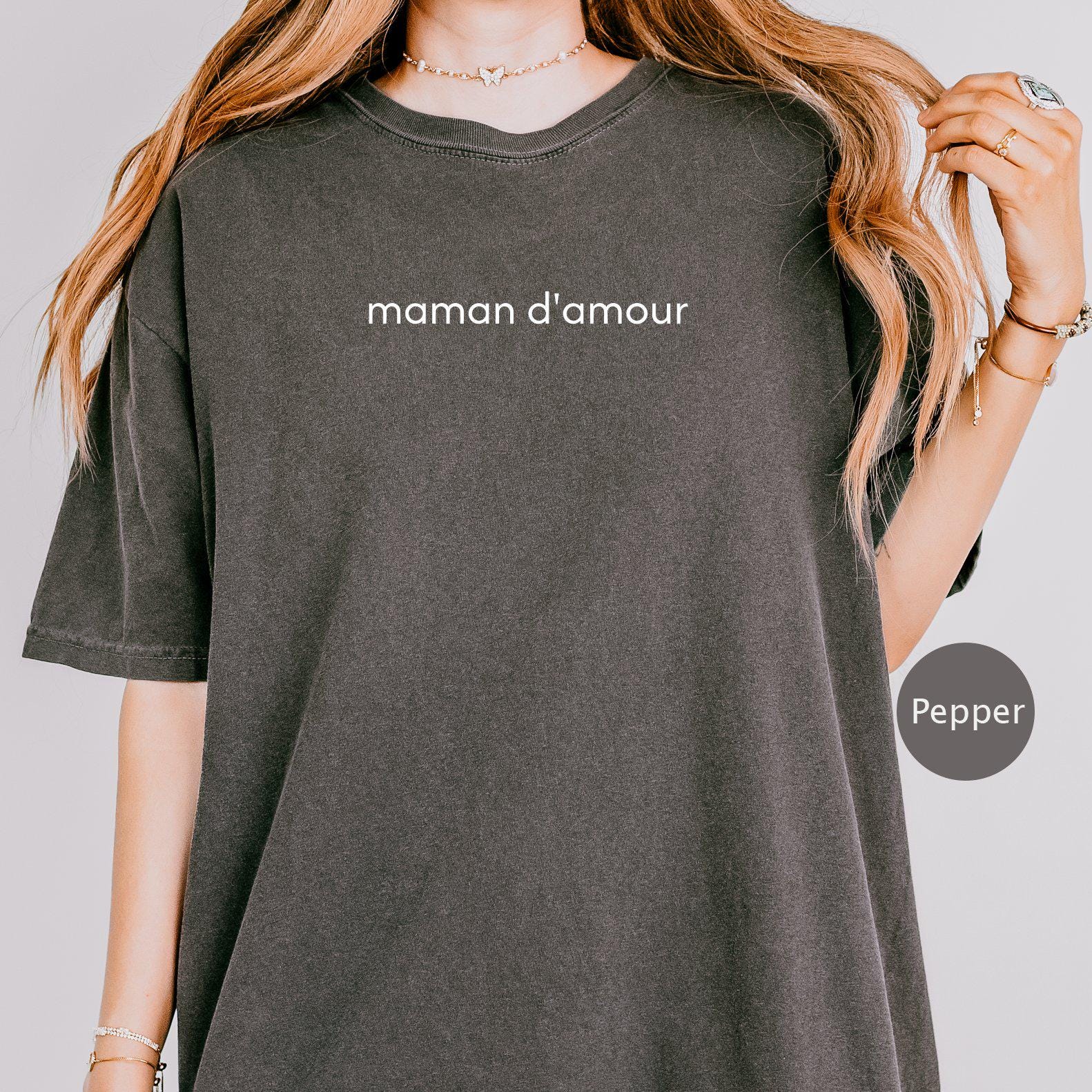Maman d'amour Mother's Day shirt, French Mother top, Cute Mom Gift, Mother's Day Tshirt, Mom Life Shirt, Mom Appreciation, Fete Des Meres