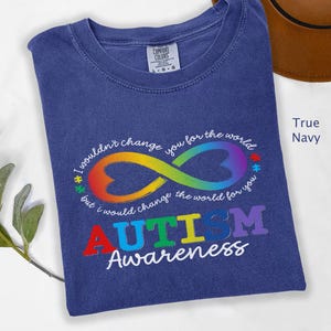 Autism Awareness Infinity Symbol T-Shirt, Colorful Autism Support Tee, Promote Acceptance And Understanding, Autism Advocacy Shirt