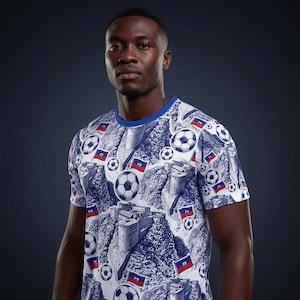 Haiti Soccer Jersey, Men's Sports Jersey, La Citadelle Laferriere Monument
