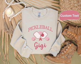 Sweat grand-mère pickleball, cadeau personnalisé grand-mère Gigi pickleball, sweat joueur de pickleball, pull amateur de pickleball, nana team