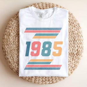 Vintage 1985 Birthday T-Shirt, Retro 1985 Tee, Classic 1985 Shirt, 1985 Birth Year Gift, 80s Style Birthday Shirt, 1985 Graphic Tee