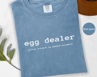 Funny Egg Dealer T-Shirt, Prices Subject to Market Scramble Tee, Cute Egg Lover Gift, Humor T-Shirt, Egg Enthusiast Shirt, Egg Inflation