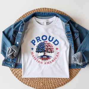 Haïtiaans kinderT-shirt: Two Cultures One Heart T-shirt, Haïtiaanse peutertop, Haïtiaanse vlag, 18 mei